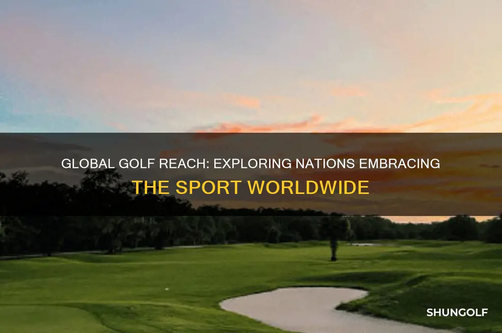 how many countries play golf