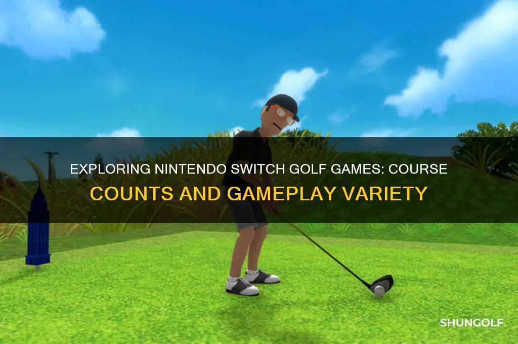how many courses for the golf on nintendo switch