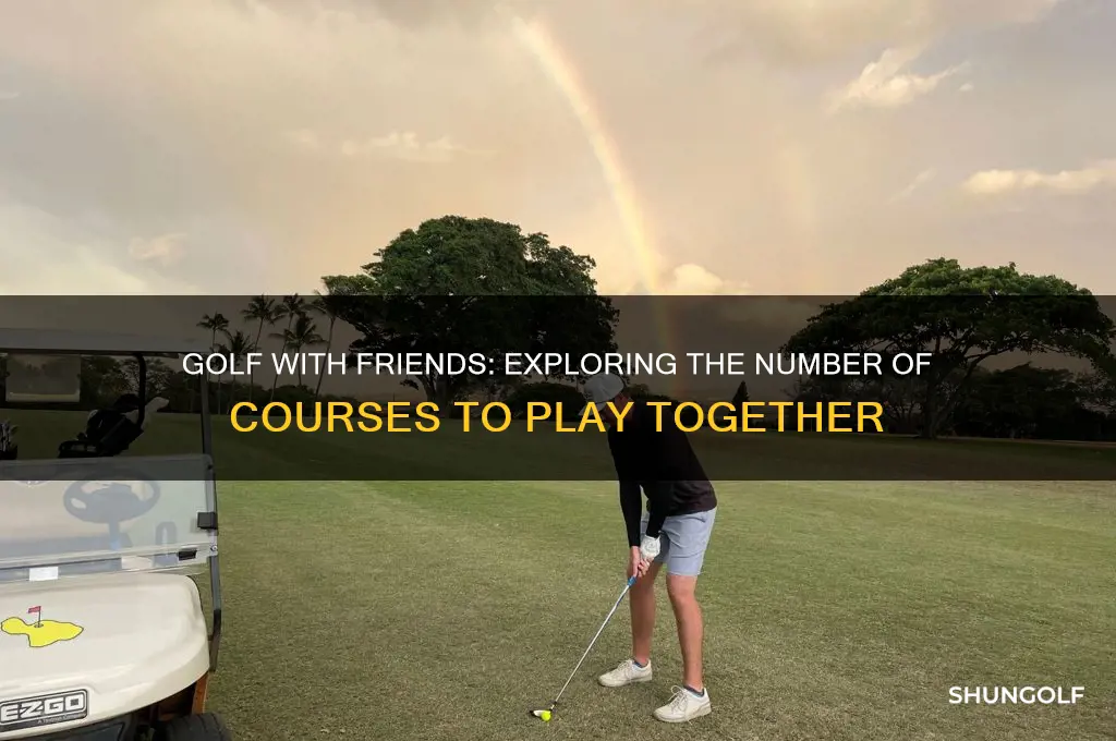 how many courses in golf with friends