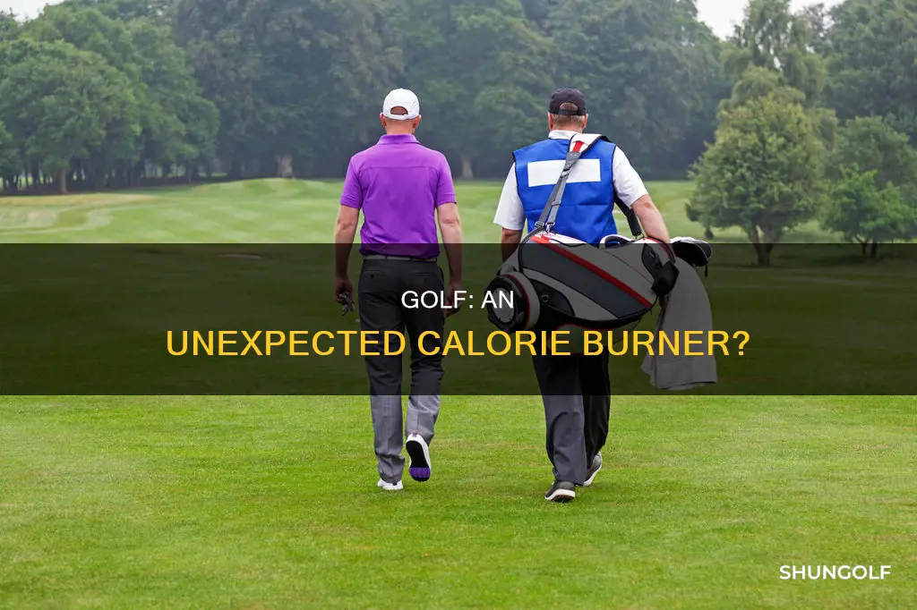 how many cqlories does golf burn