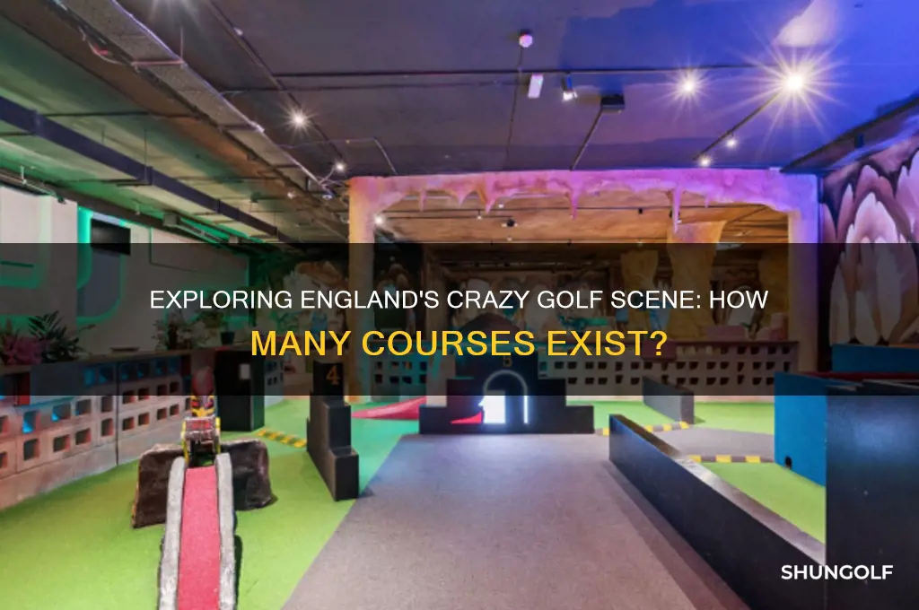 how many crazy golf courses in england