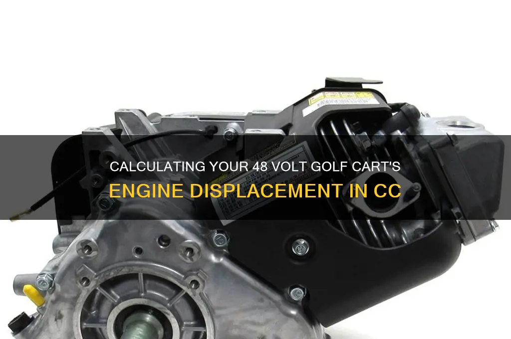 how many cubic centimeters is my 48 volt golf cart