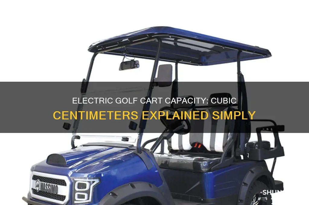 how many cubic centimeters is my electric golf cart