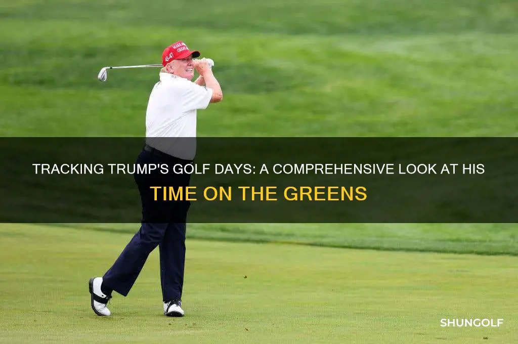 how many day has trump played golf