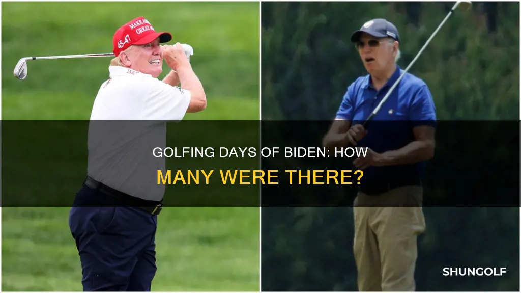 how many days did biden golf