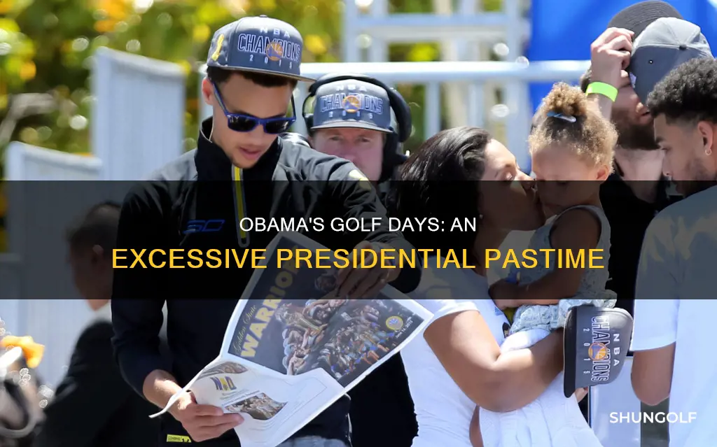 how many days did obama golf
