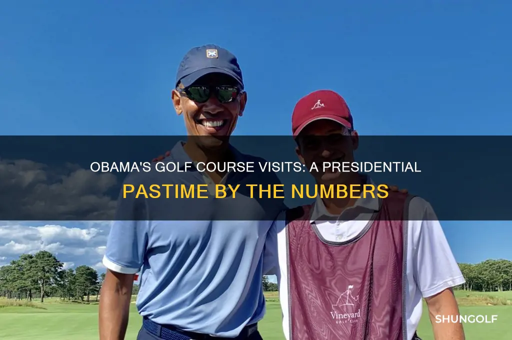 how many days did obama spend on the golf course