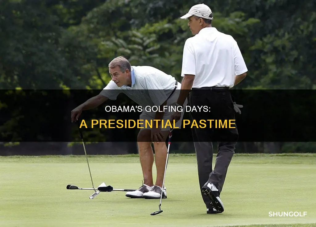 how many days did obsma golfed
