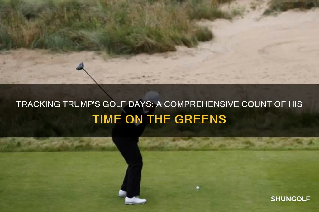 how many days has trumped golf