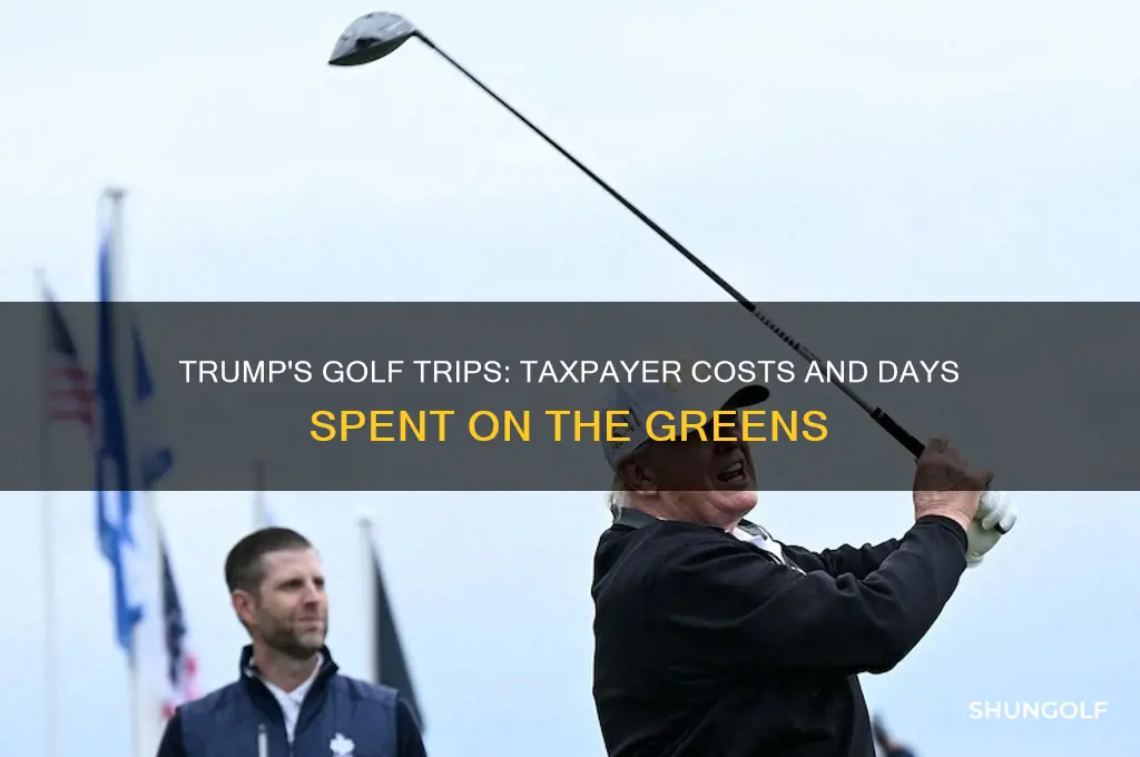 how many days has trumps golfing cost taxpayers