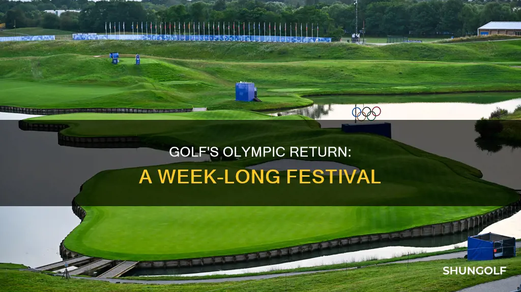 how many days is olympic golf