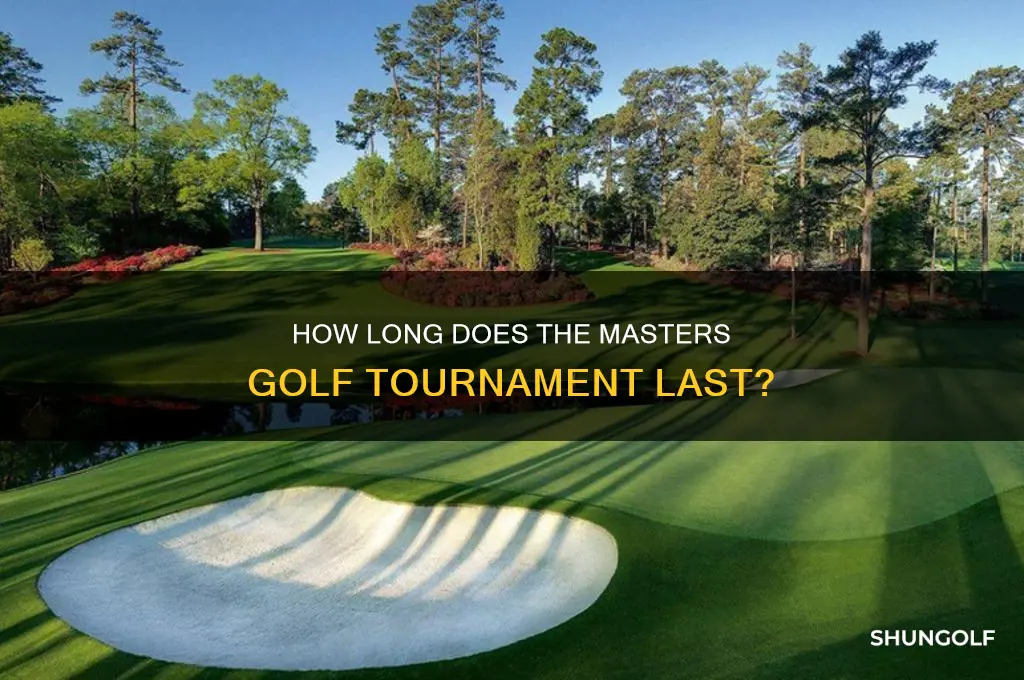 how many days is the masters golf