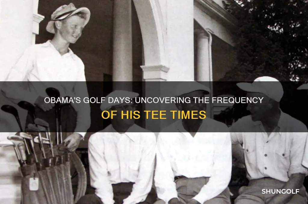 how many days of golf did o babma p lay