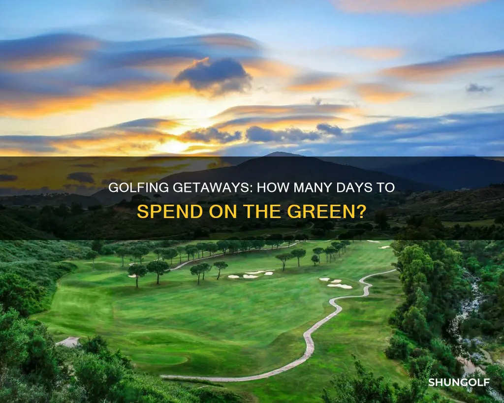 how many days of golfing