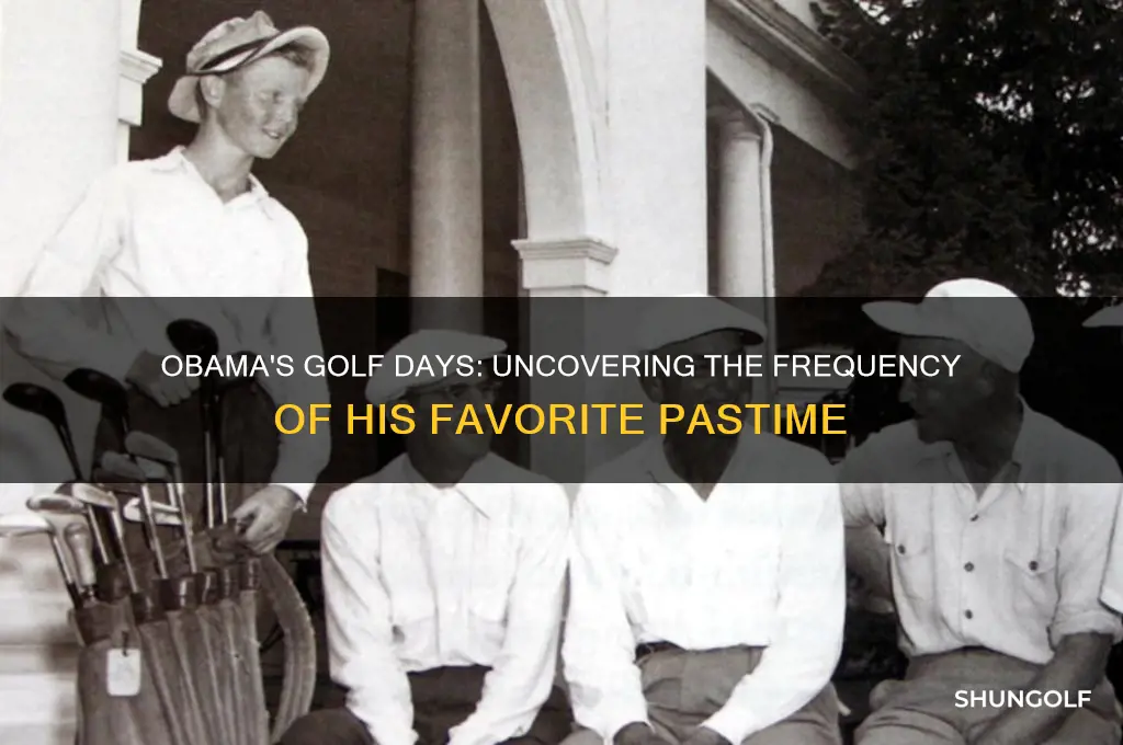 how many days r id obama pkay golf