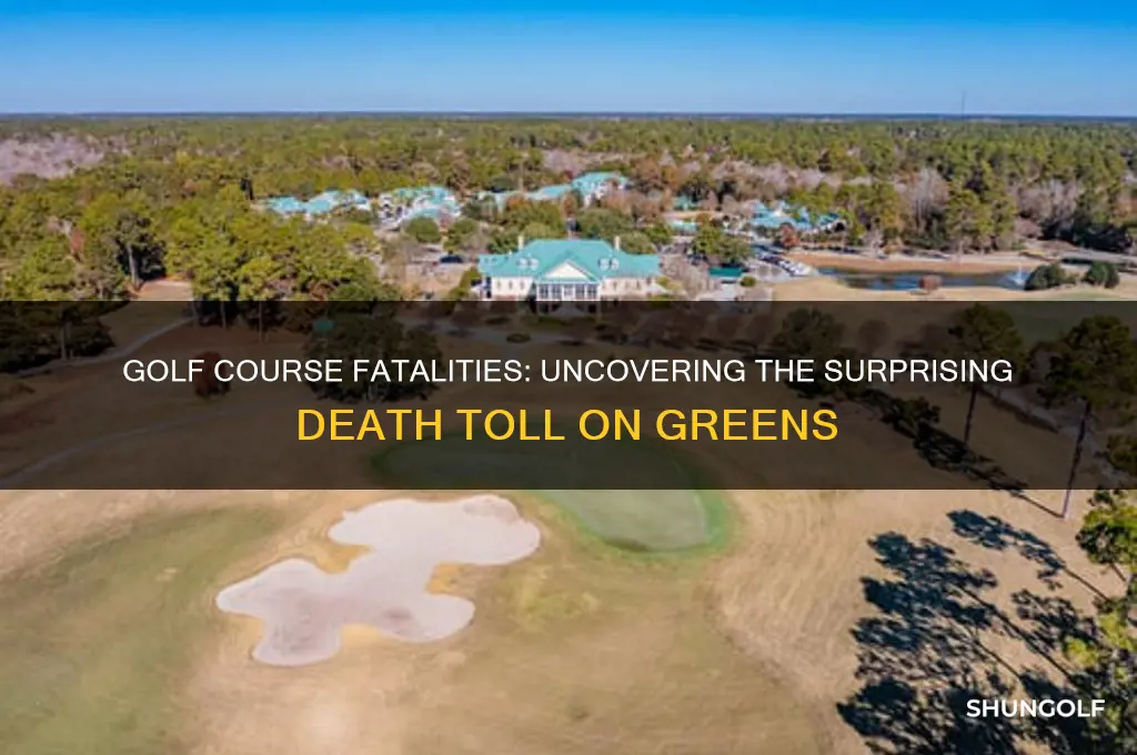 how many deaths on golf courses