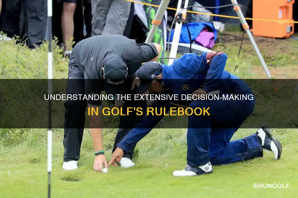 how many decisions in the rules of golf