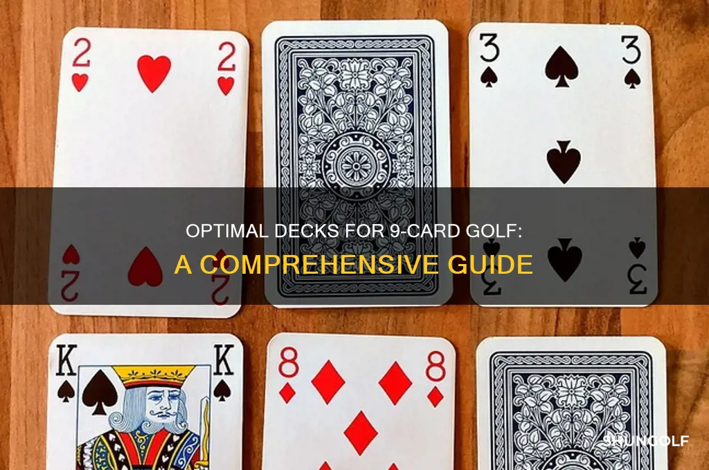 how many decks of cards for 9 card golf