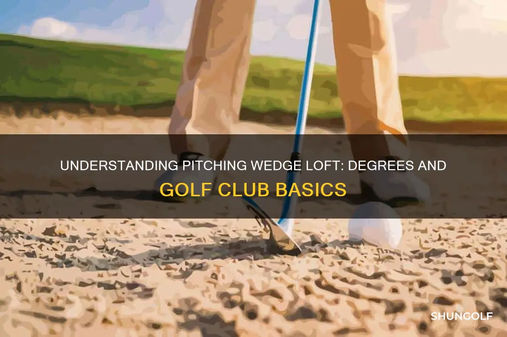 how many degrees is a pitching wedge golf club