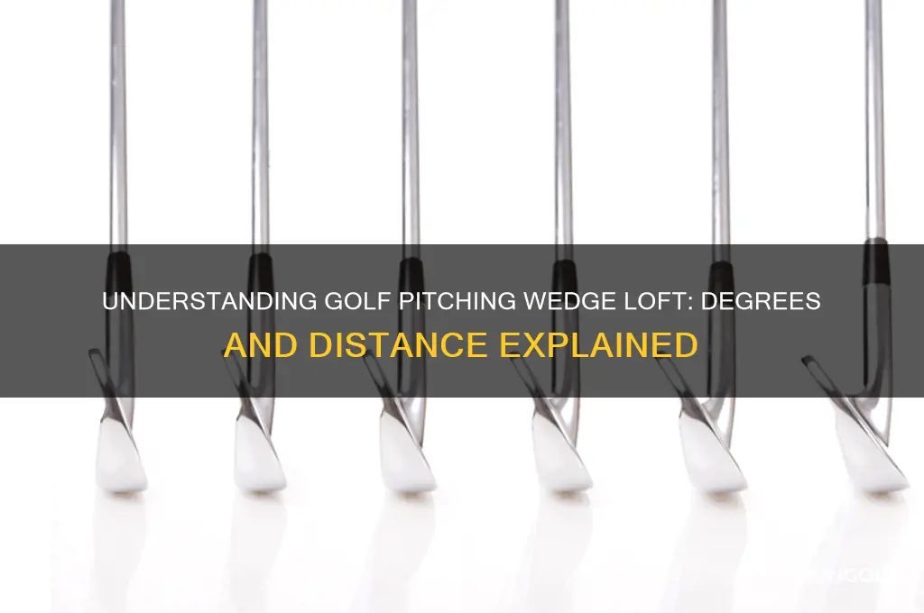 how many degrees is a pitching wedge in golf