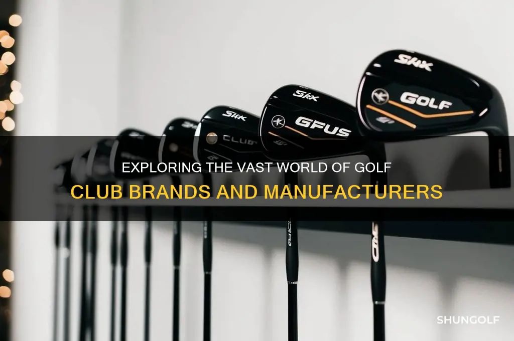 how many different brands of golf clubs are there