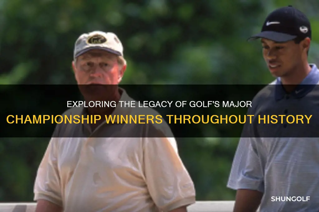 how many different golf major championship winners all time