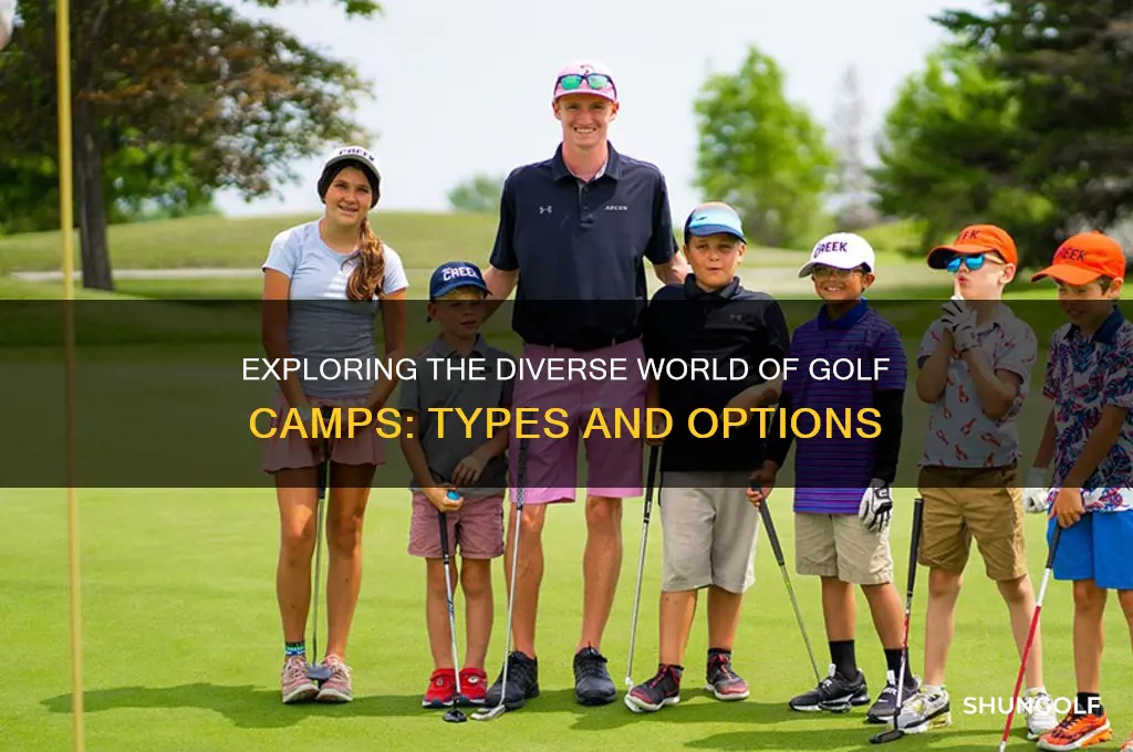how many different kinds of golf camps are there