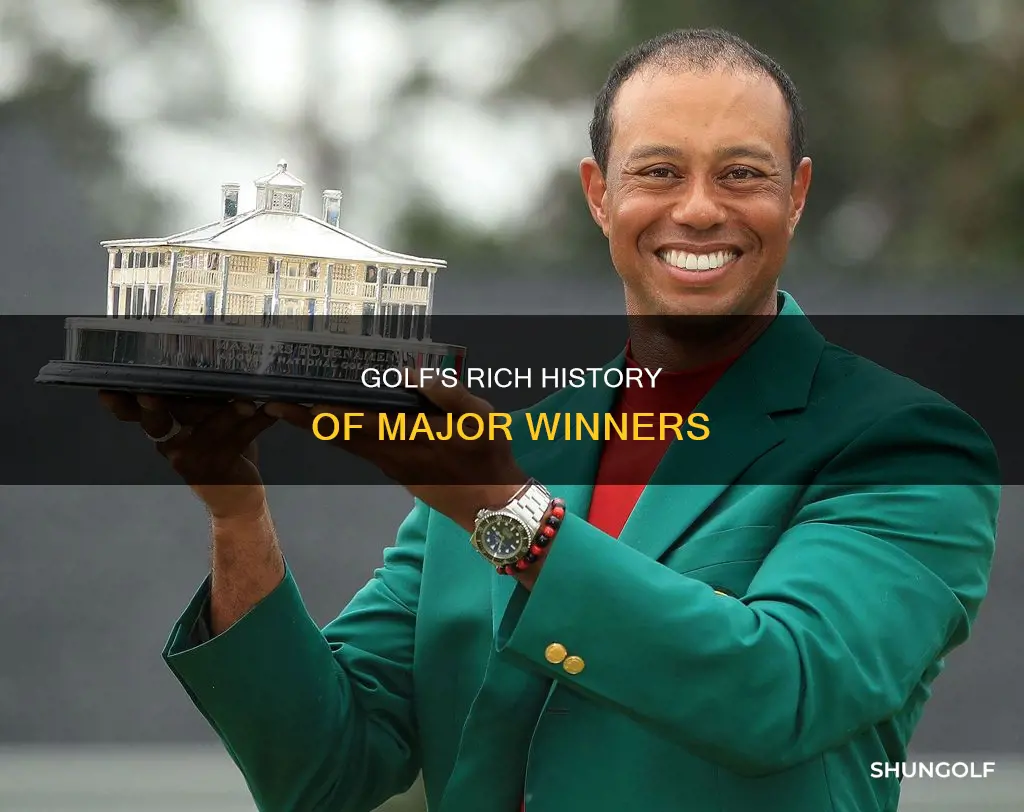 how many differnt major winners golf