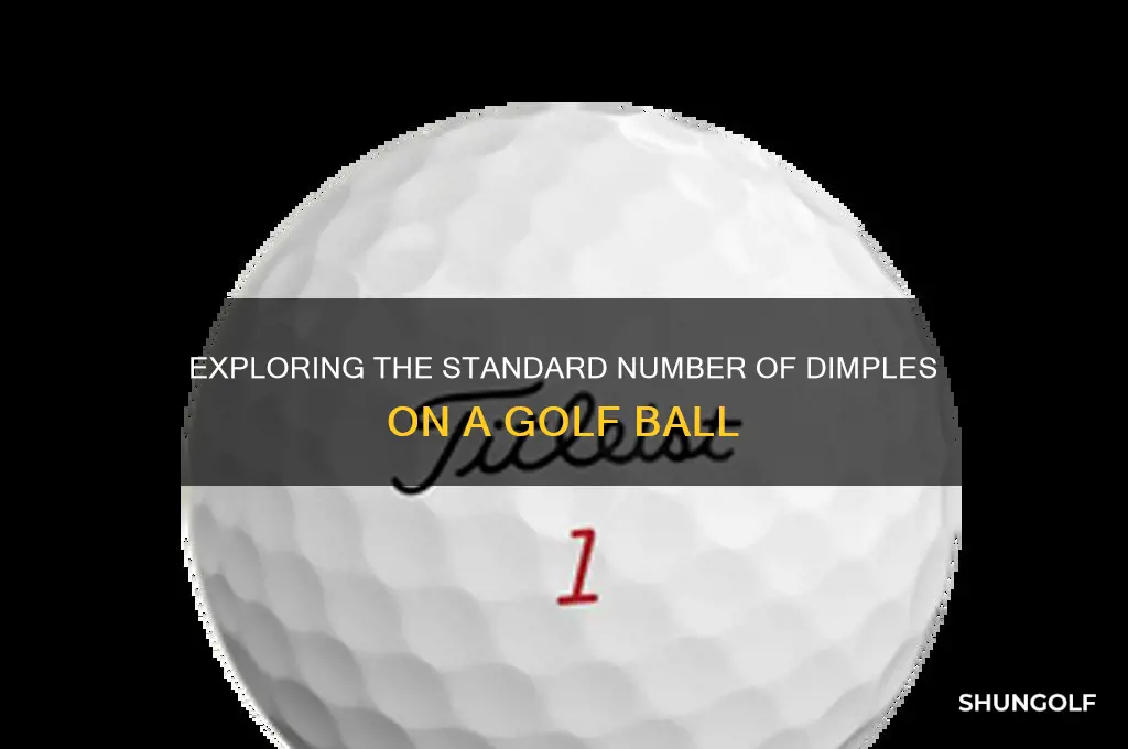 how many dimples on a golf car