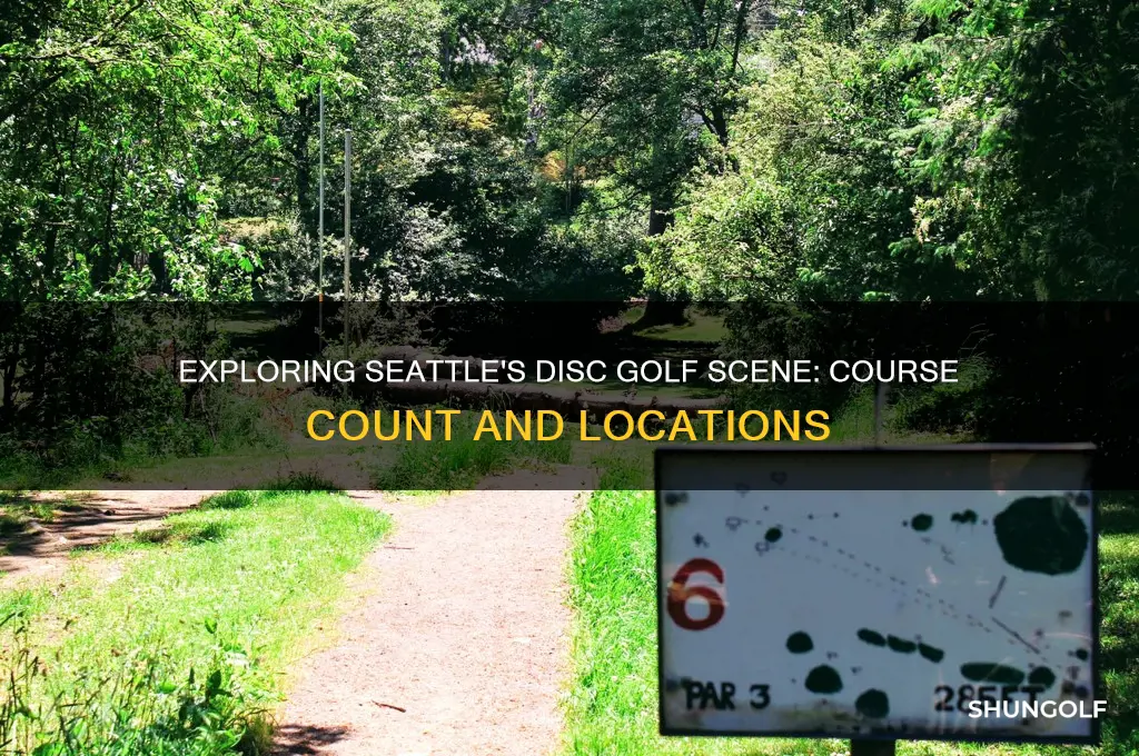 how many disc golf courses does seattle have
