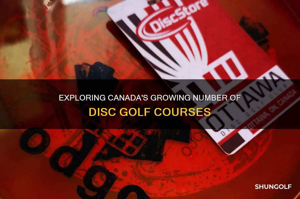 how many disc golf courses in canada