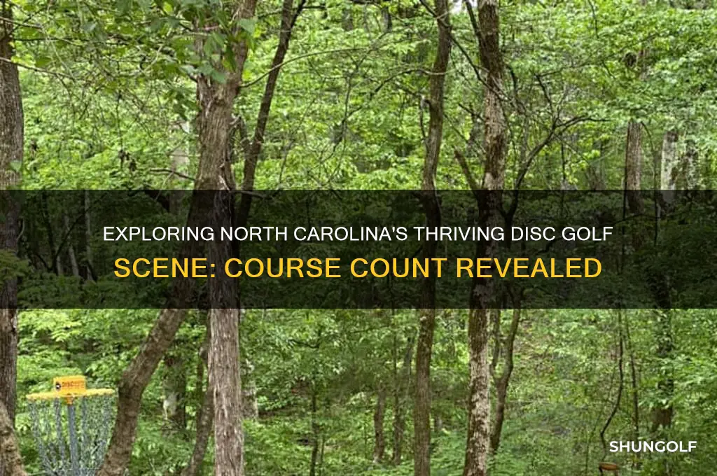 how many disc golf courses in north carolina