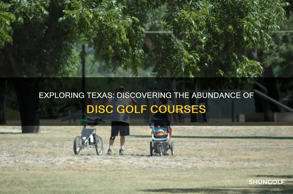 how many disc golf courses in texas