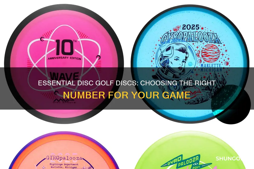 how many discs do i need to play disc golf