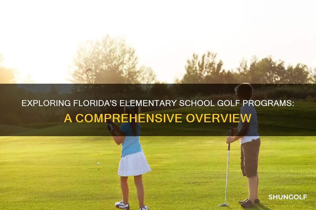 how many elementary school golf programs in florida