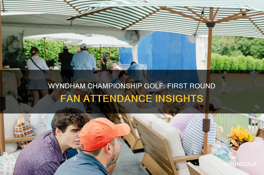 how many fans attend first round of wyndham championship golf