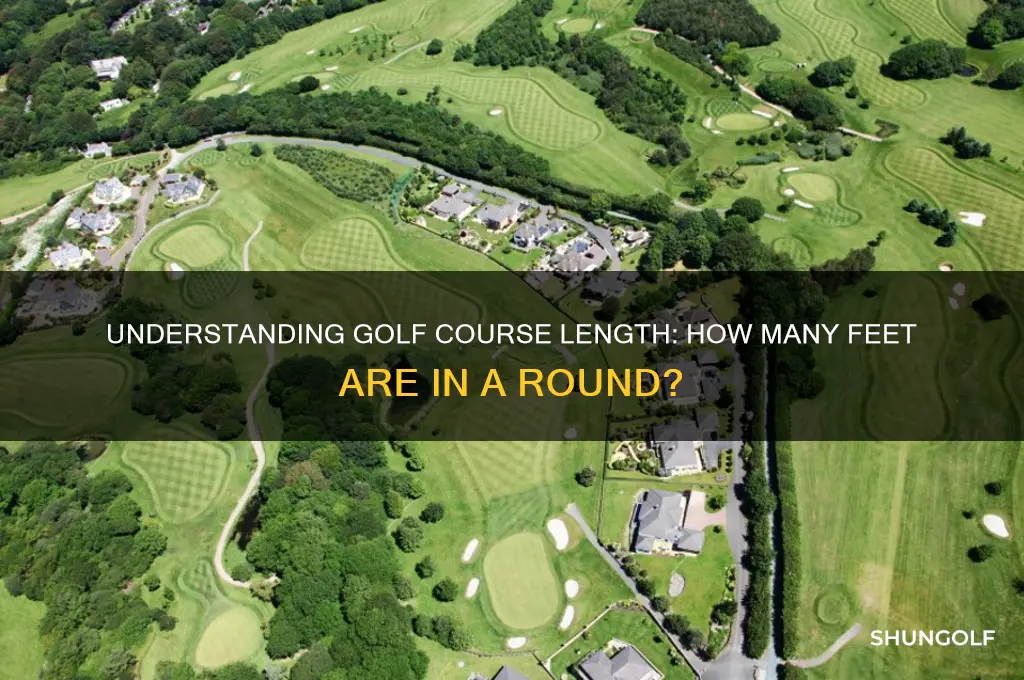 how many feets are in a golf