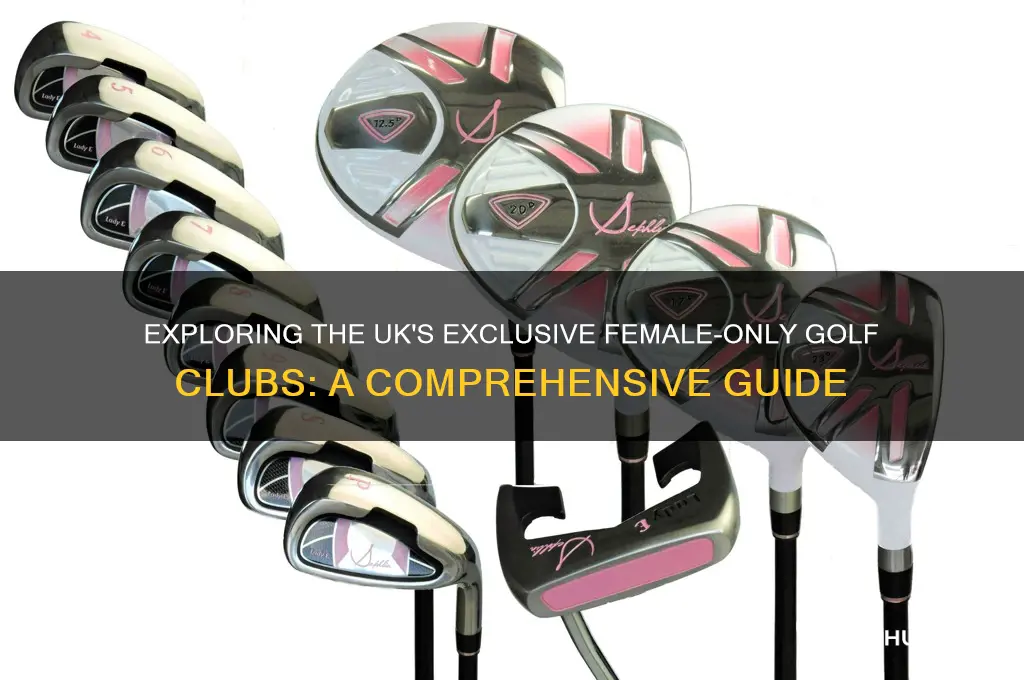how many female only golf clubs in uk