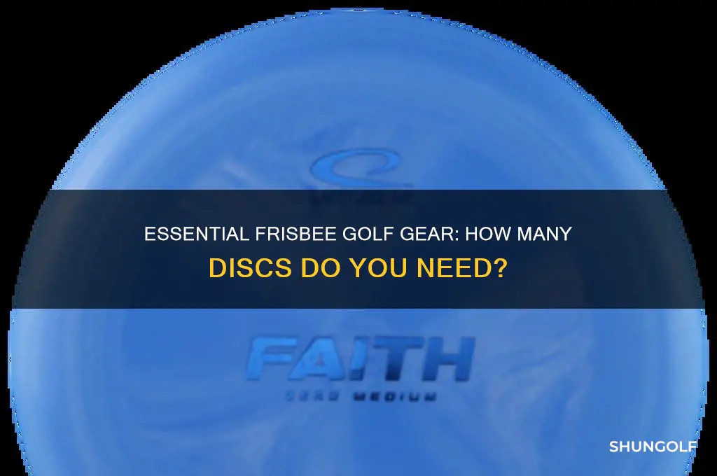 how many frisbees do you need to play frisbee golf
