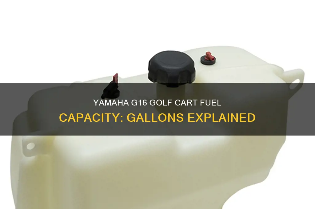 how many gallons does a g16 yamaha golf cart
