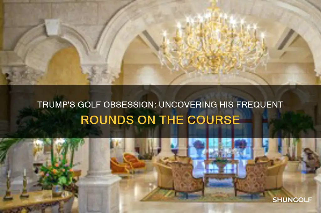 how many games of golf trump