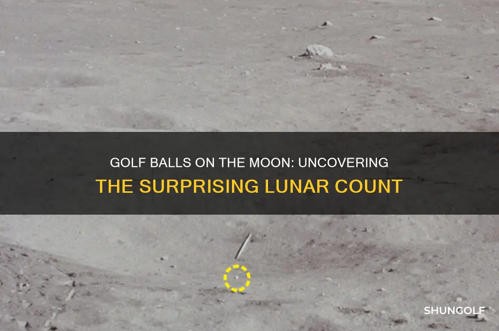 how many golf bald ate on the moon