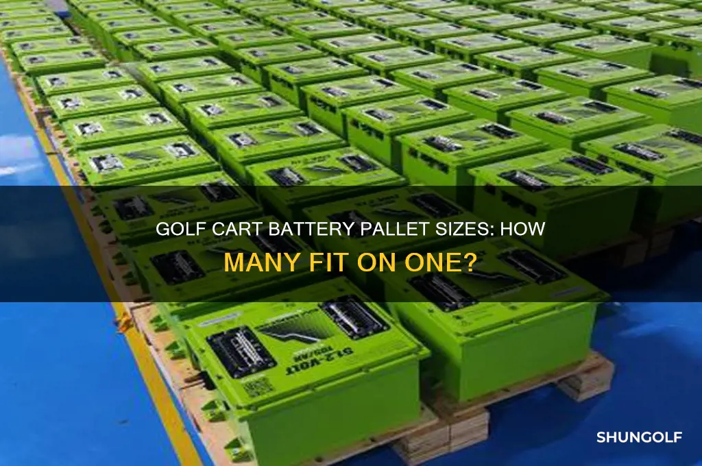 how many golf cart batteries come on a pallet