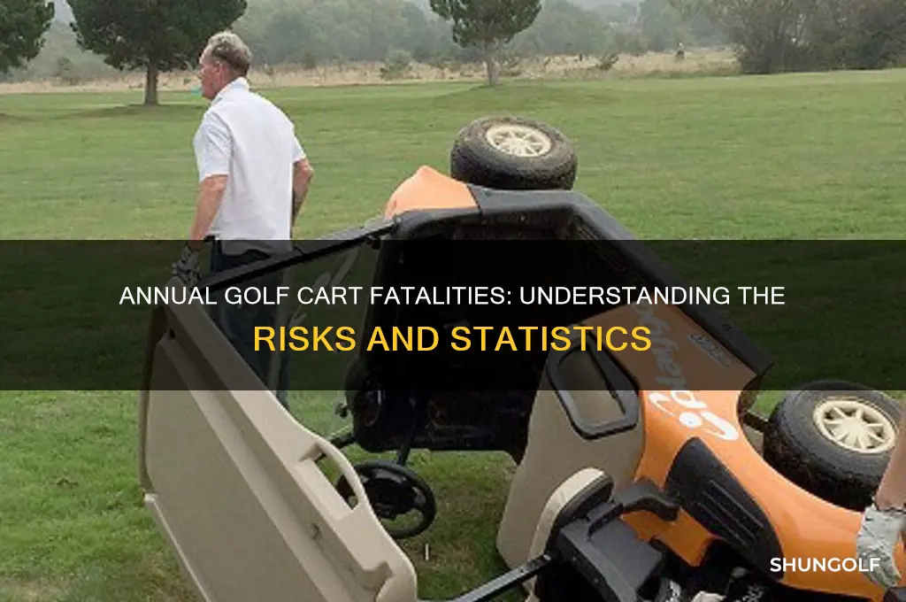 how many golf cart users killed each year