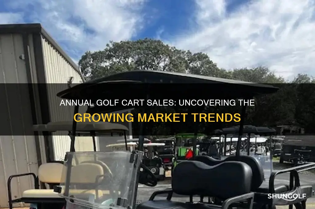 how many golf carts are sold each year