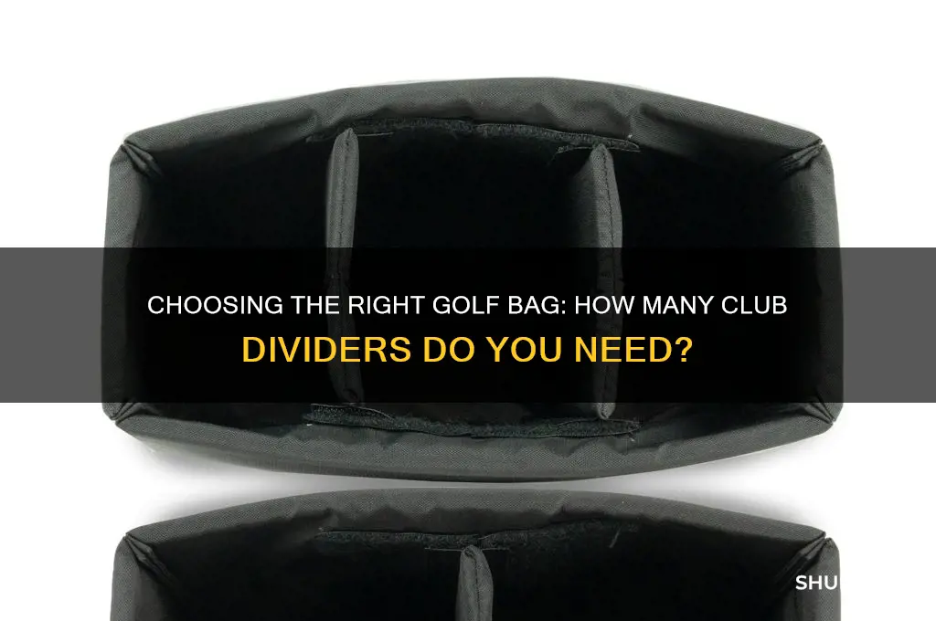 how many golf club dividers