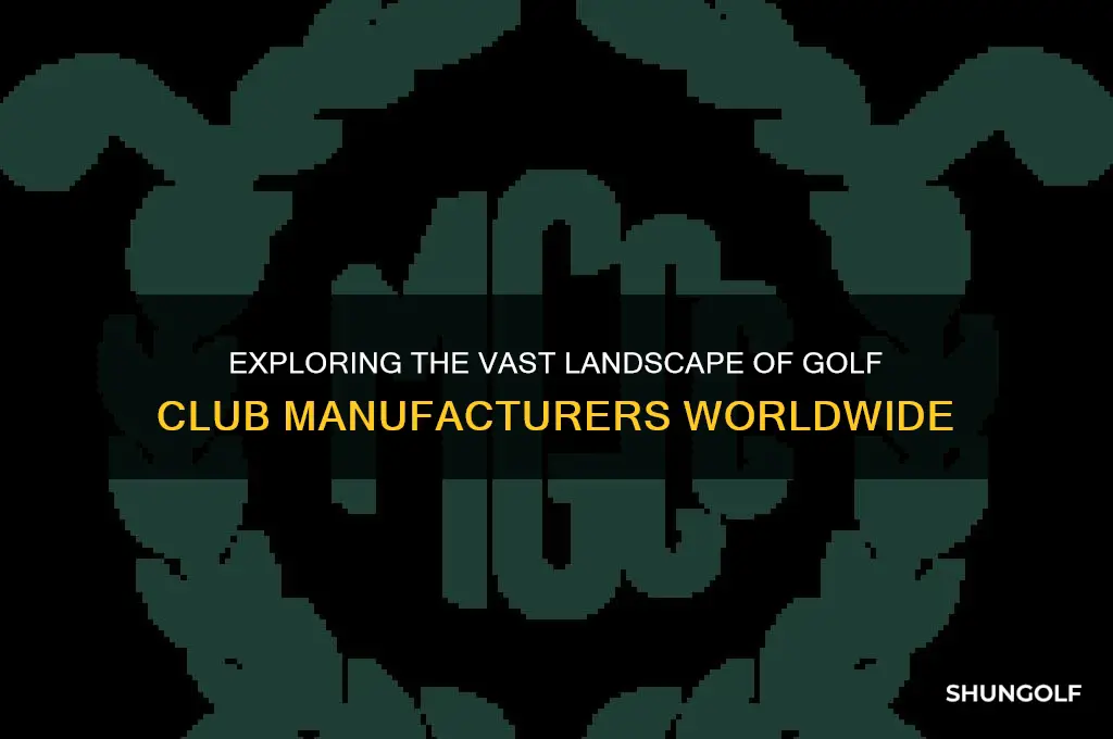 how many golf club manufacturers are there