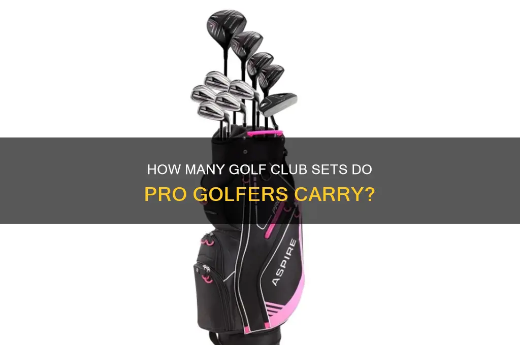 how many golf club sets do pro golfers have