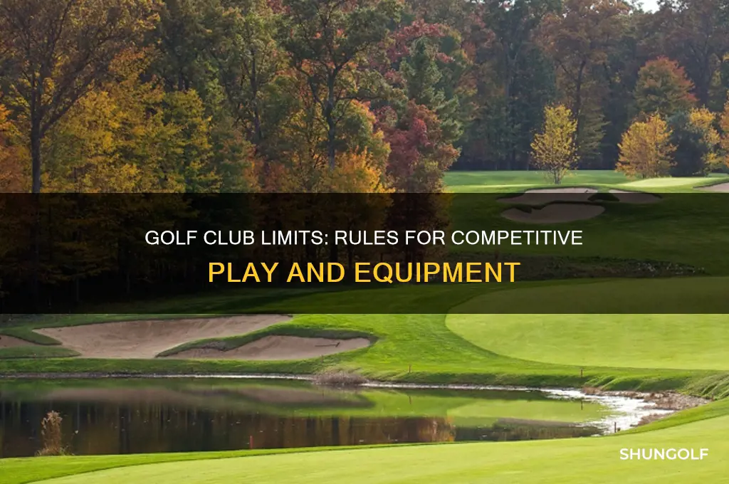 how many golf clubs allowed in competition