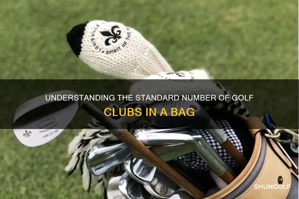 how many golf clubs are in a bag